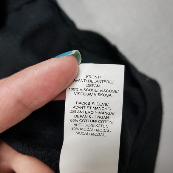 Lucky brand cute black top size small - Picture 9 of 12